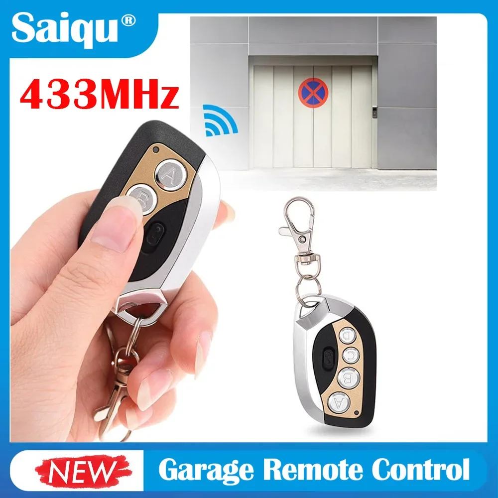 433.92MHz Universal Remote Control Duplicator Electric Cloning Garage Door Opener Key Fob for Gate Remote Replacement