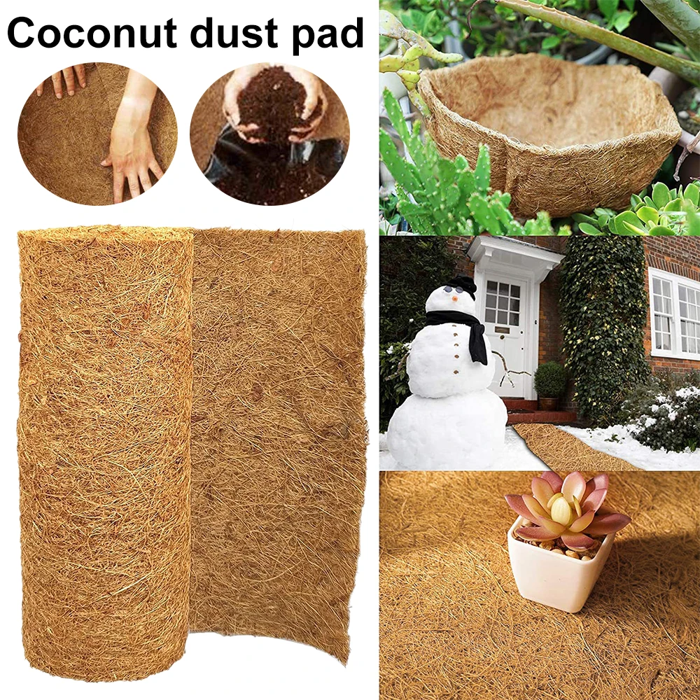 Rollo de revestimiento de Coco, 30x100cm, alfombra de Palma de coco Natural, hojas de revestimiento de coco, estera de Coco para macetero, decoración de jardín, almohadilla para mascotas