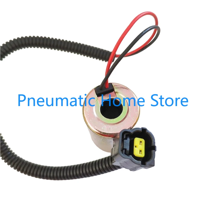 For Doosan Daewoo Sumitomo Kubota DH60-5/7 Excavator Pilot Safety Lock Solenoid Valve Coil Hole 14 High 52