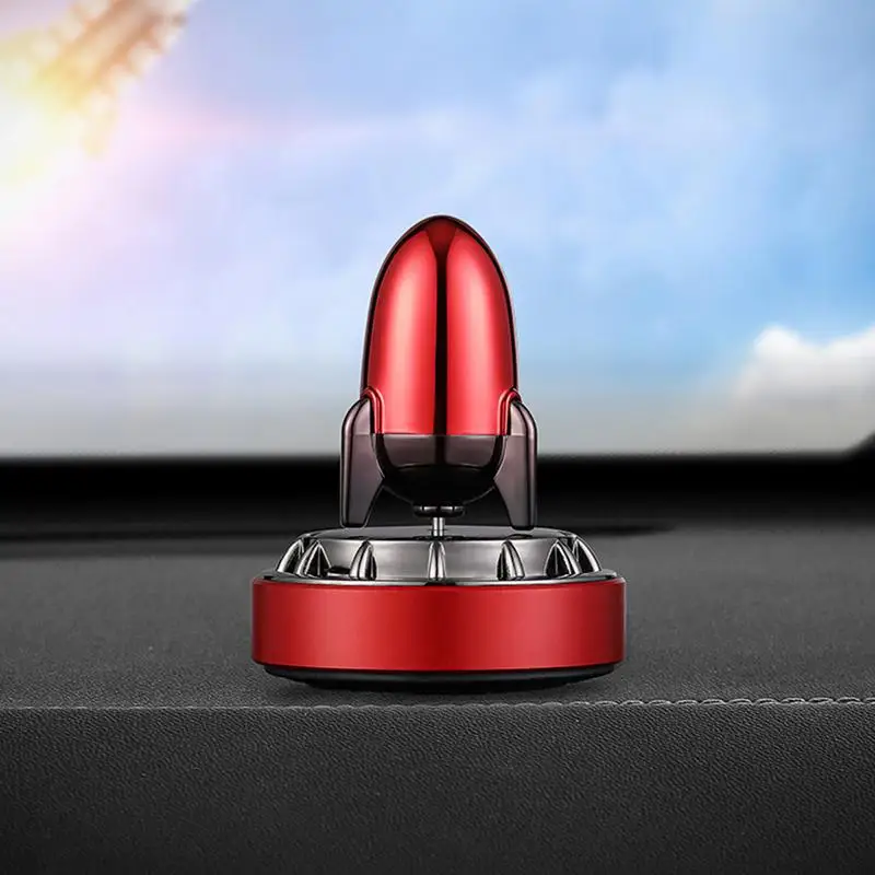 Car Oil Scent Diffuser Rocket Solar Car Perfume Decoration Creative Air Purifier Car Decoration Accessories