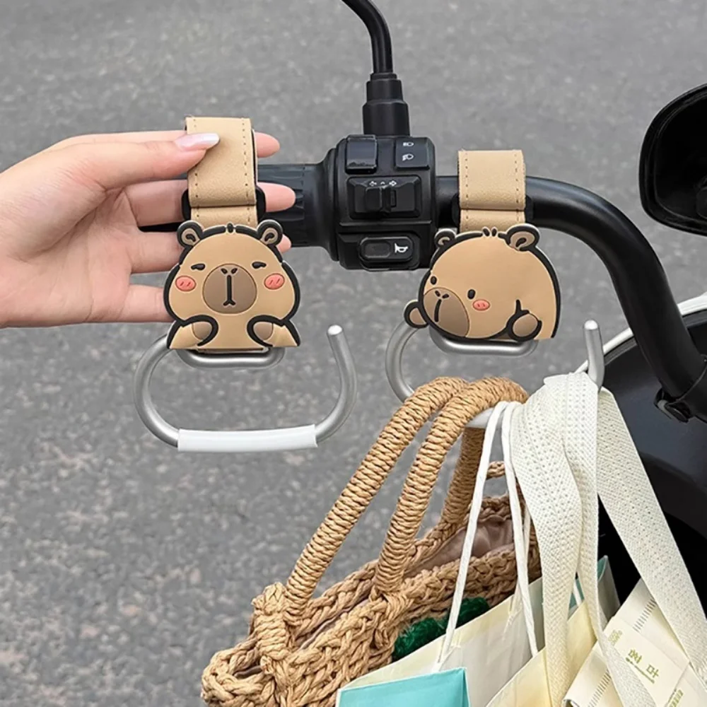 

2Pcs Cute Cartoon Dolphin Motorcycle Bicycle Universal Hook, No Drilling Required, Stable and Durable Hook