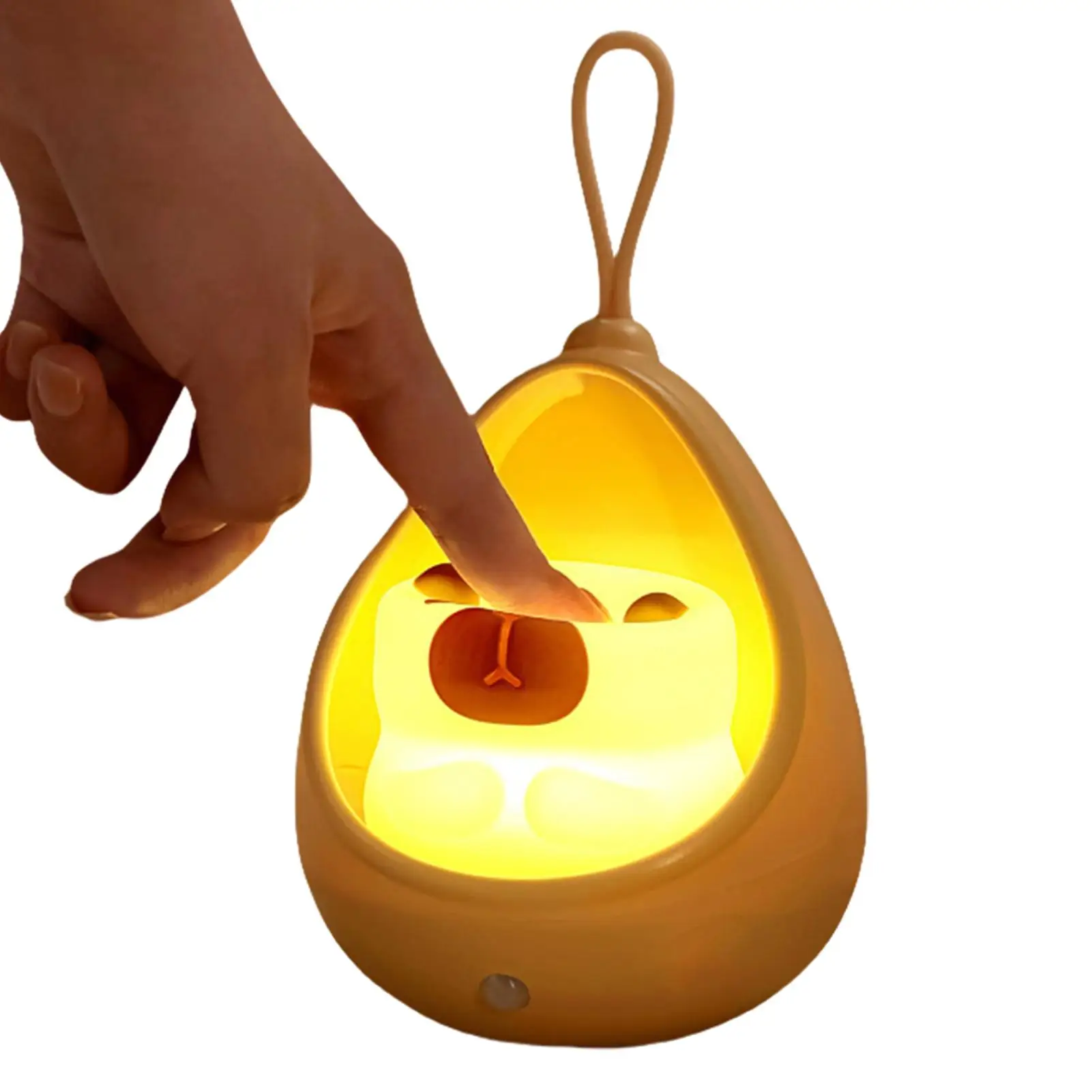 

Cute Night Light Capybara Room Decor Rechargeable Squishy Auto-Sensing Ornament Lighting For Nursery Desk Bedroom Kids Toddler