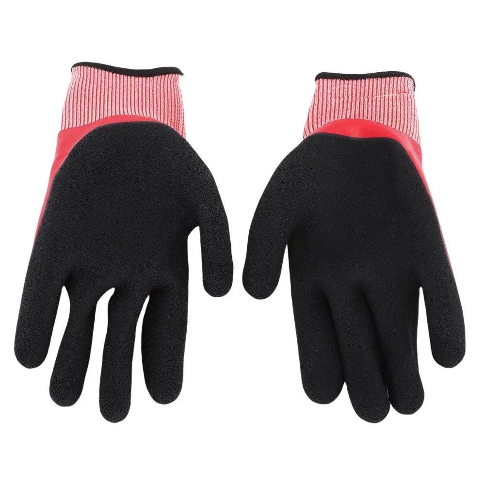 Black + Red 1000V Nitrile Insulated Safety Gloves Nitrile Length 24cm Anti-slip Matte High Voltage Work Gloves