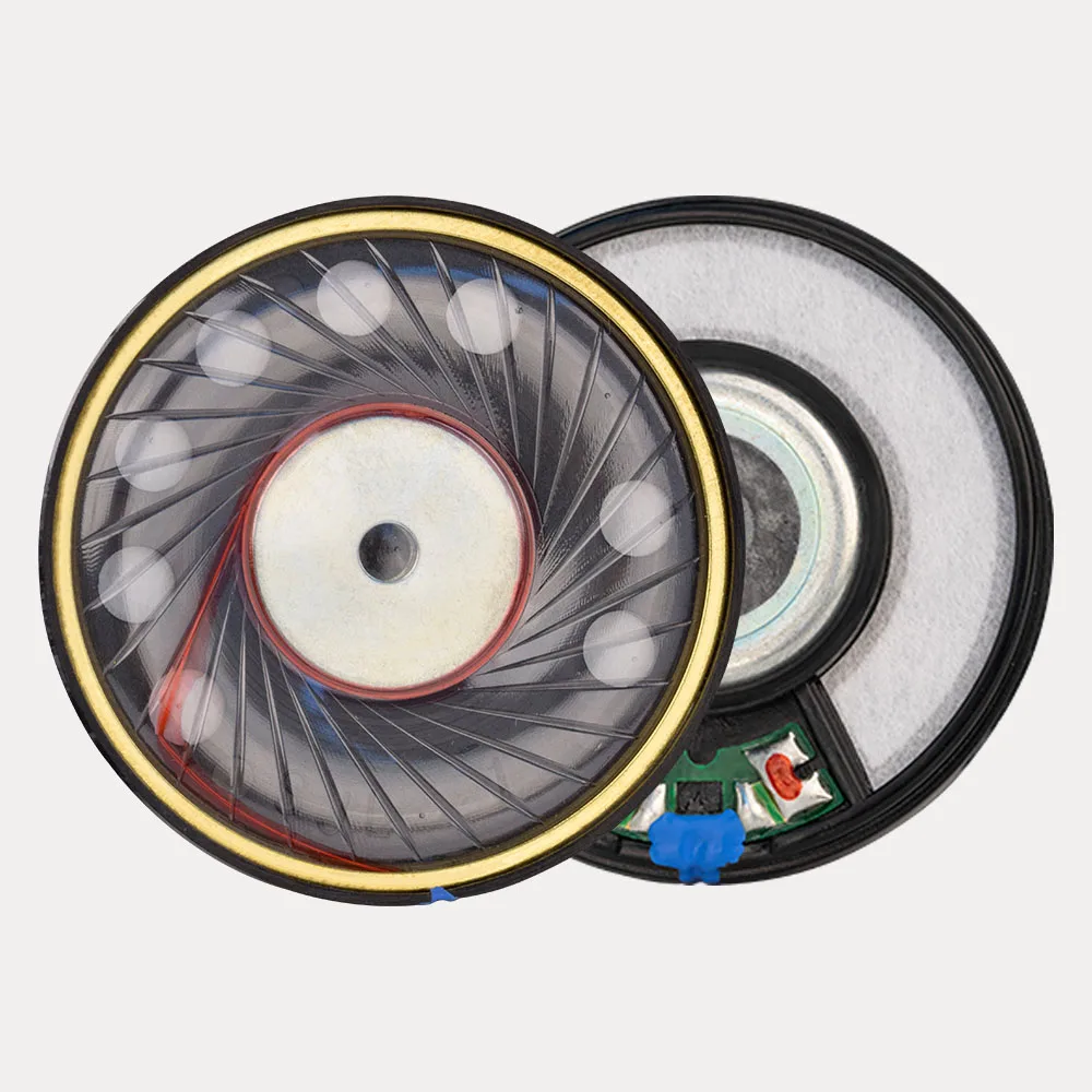 وحدات سماعات QIGOM 50E03 زوج واحد، 50 مم 40Ω 116dB، HIFI عالية الدقة، وحدات سماعات أذن مع حلقة نحاسية، تحليل صوتي جهير