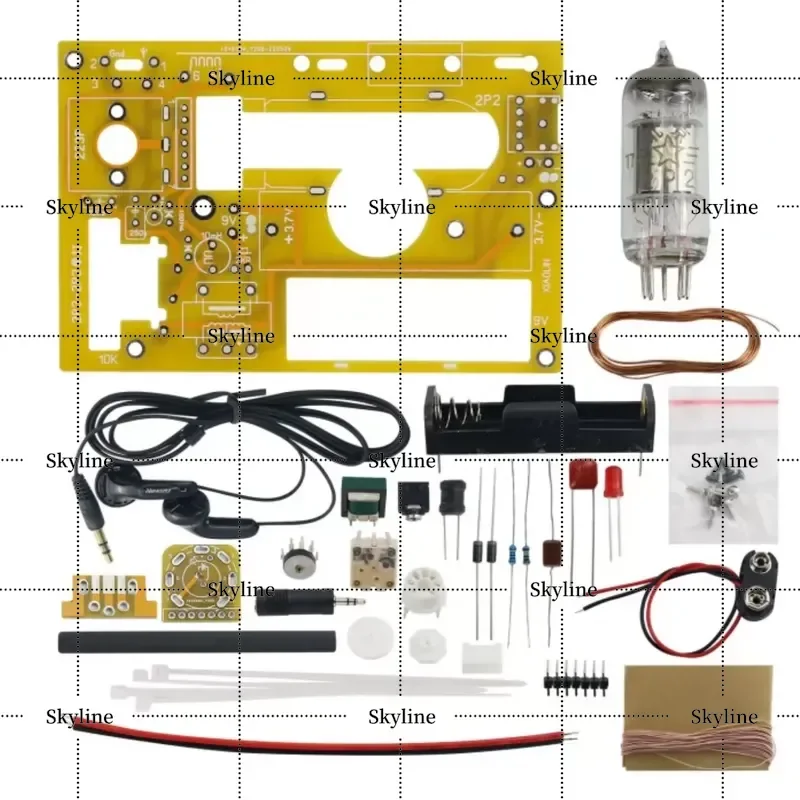 2P2 Tube Suitable For Nostalgic Ornament 2P3 Radio Transparent Case Single Lamp Medium Wave Kit
