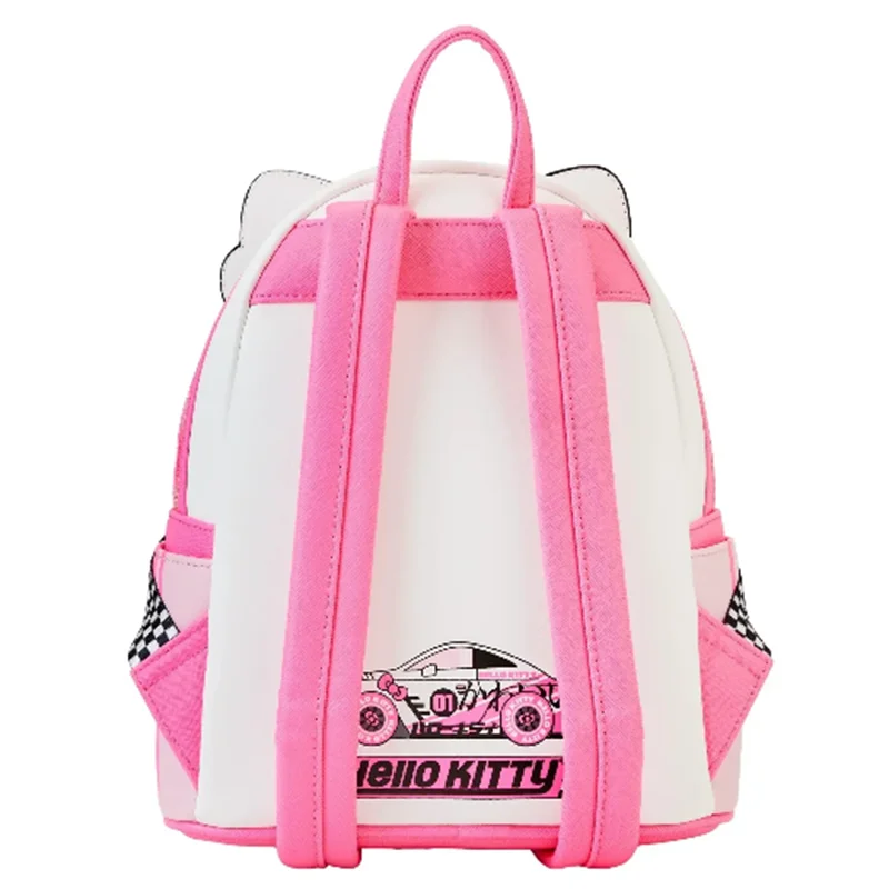 حقيبة ظهر Hello Kitty Kawaii Loungefly حقيبة ظهر لطيفة مطبوعة لطلاب المدارس الابتدائية حقيبة ظهر صغيرة كرتونية هدية عيد ميلاد للفتيات