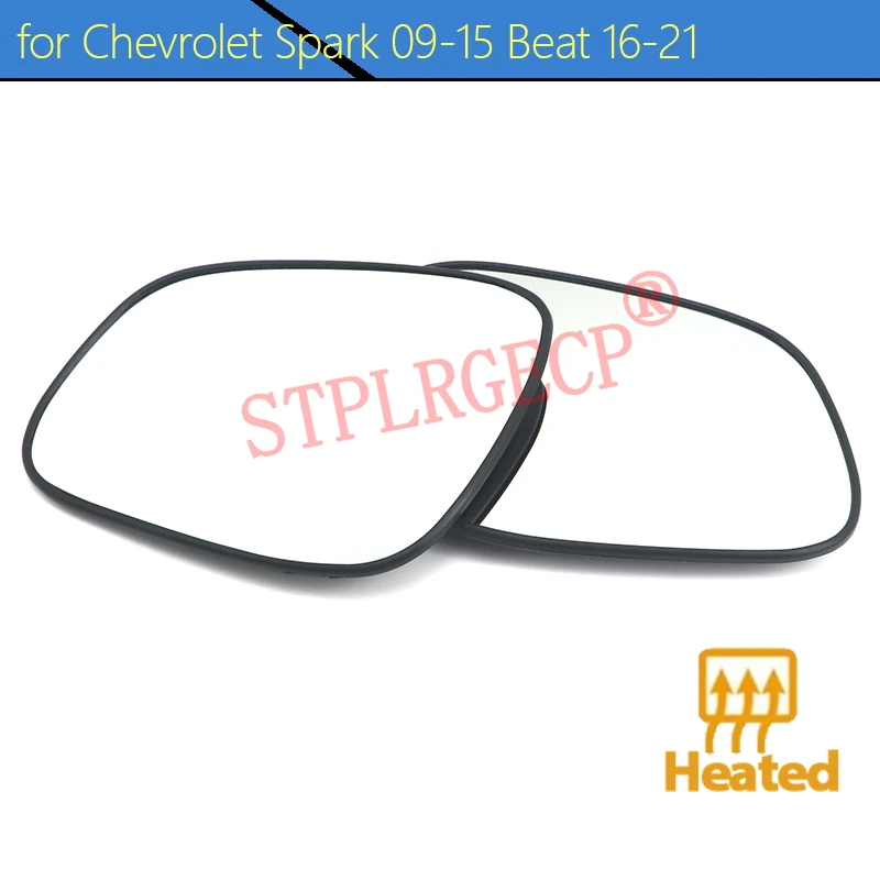 Зеркальный элемент левого бокового зеркала (стекло) с обогревом для Chevrolet Spark 09-15, Beat 16-21