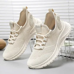 2024 Women's Shoes Summer Women's Shoes Flying woven casual shoes Comfortable breathable women's sneakers