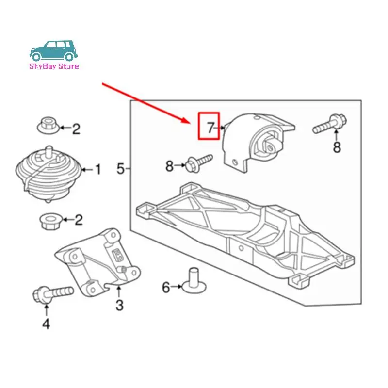 

2X Rear Gearbox Mount C2D38505 For Jaguar XJ8 XJR XF XJ XK Super V8 Transmission Bracket
