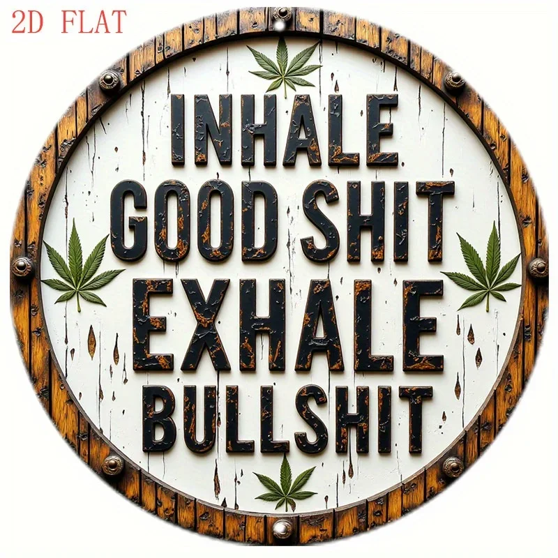 [2D Flat] 8 Inch Round Aluminum Wall Sign | 1pc, 