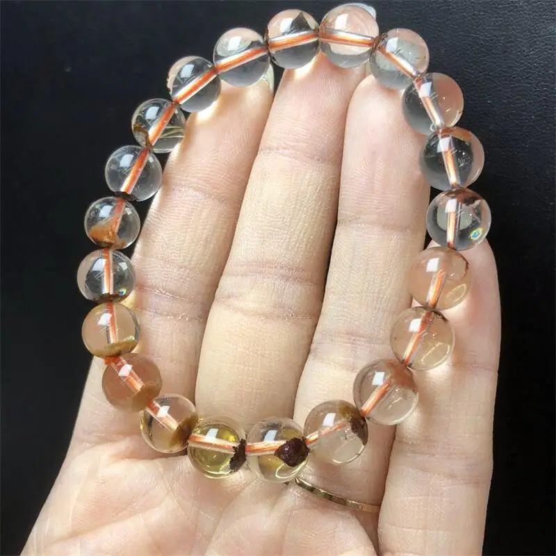 

Natural Clear Garden Quartz Bracelet Handmade Women Healing Gemstone Crystal Strand Lovers Girlfriend 1PCS