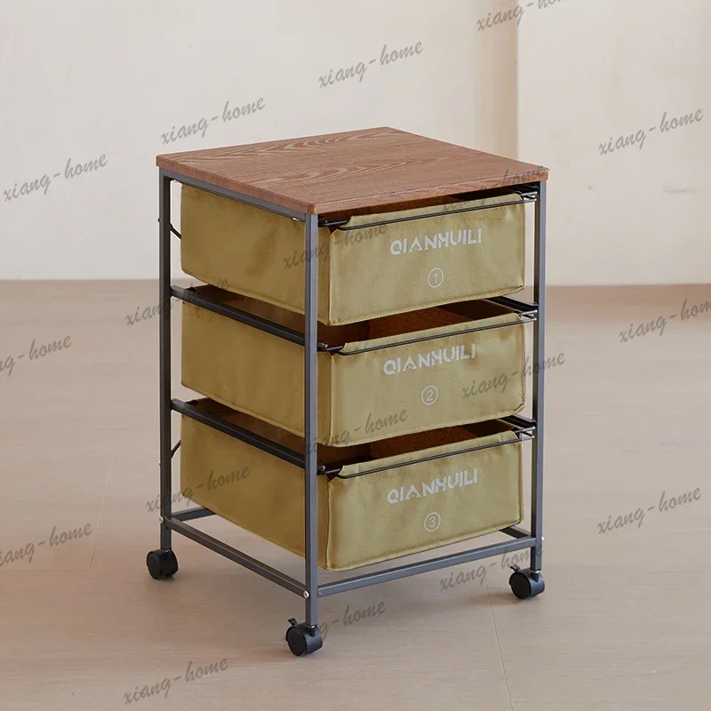 drawer storage cabinet mobile pulley medieval shelf under table storage box