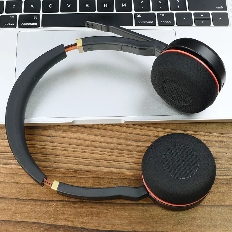 【IMPREVABLE】Coussinets d'oreille de remplacement confortables en cuir protéiné pour la série Jabra Evolve 75