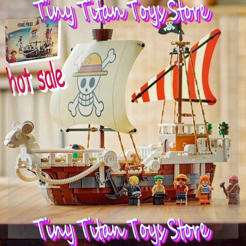 

Building Blocks One Piece Series Trendy Going Merry Pirate Ship Boys Assembly Toy Children'S Surprise Hot Sale Friends Kid Gift