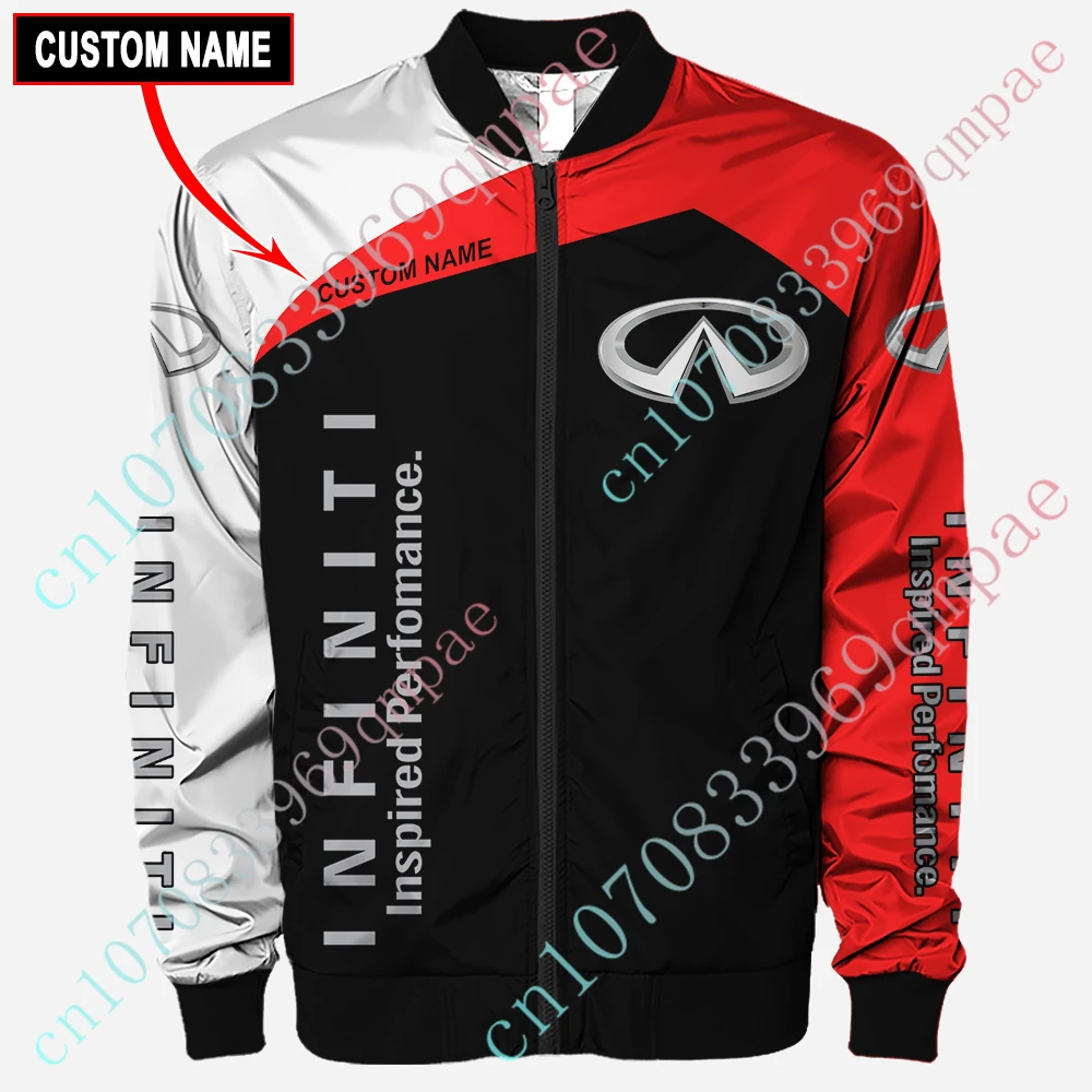 Infiniti Clothing Jackets For Men Harajuku Parkas Windbreaker Bomber Jacket Techwear Baseball Uniform Thick Coats Custom Logo