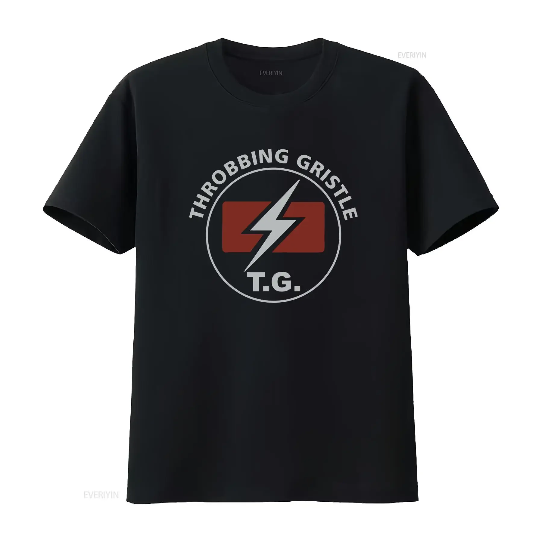Vtg Throbbing Gristle Band Cotton Black All Size T Shirt For Men UR183 vintage Washed Breathable Stylish Slightly Stretched