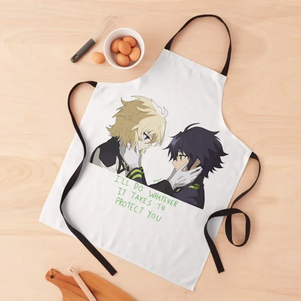 

Yuu and Mika Seraph of the End Apron Kitchen Supplies Things For The Kitchen Apron