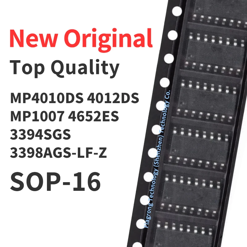 10 Pieces MP4010DS MP4012DS MP1007ES MP4652ES MP3394ES MP3394SGS MP3398AGS-LF-Z SOP16 Chip IC New Original