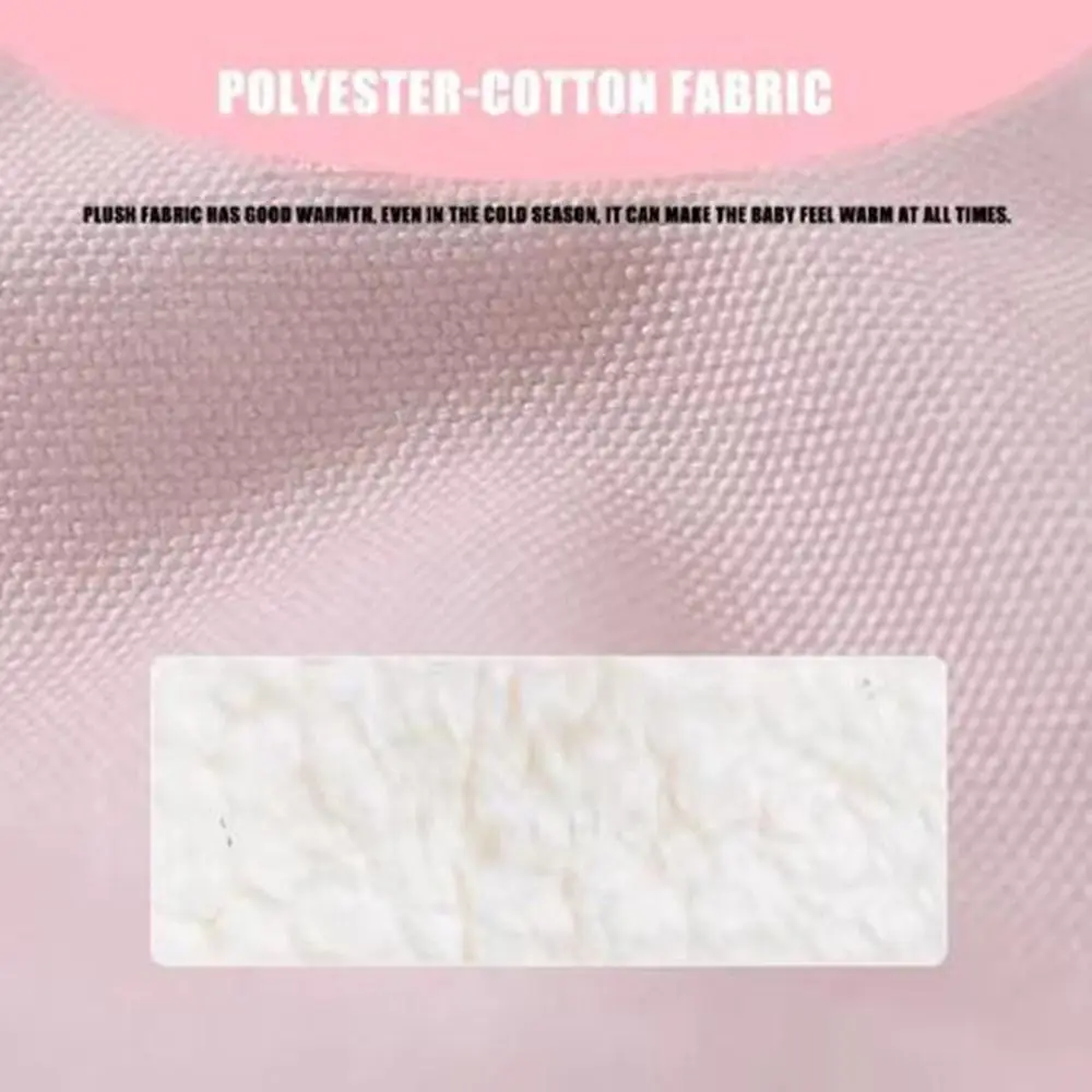 Cotton Rabbit Shape Storage Bag Hangable Cartoon Newborn Bed Headboard Organizer Decorative Large Capacity Baby Crib Storage Bag