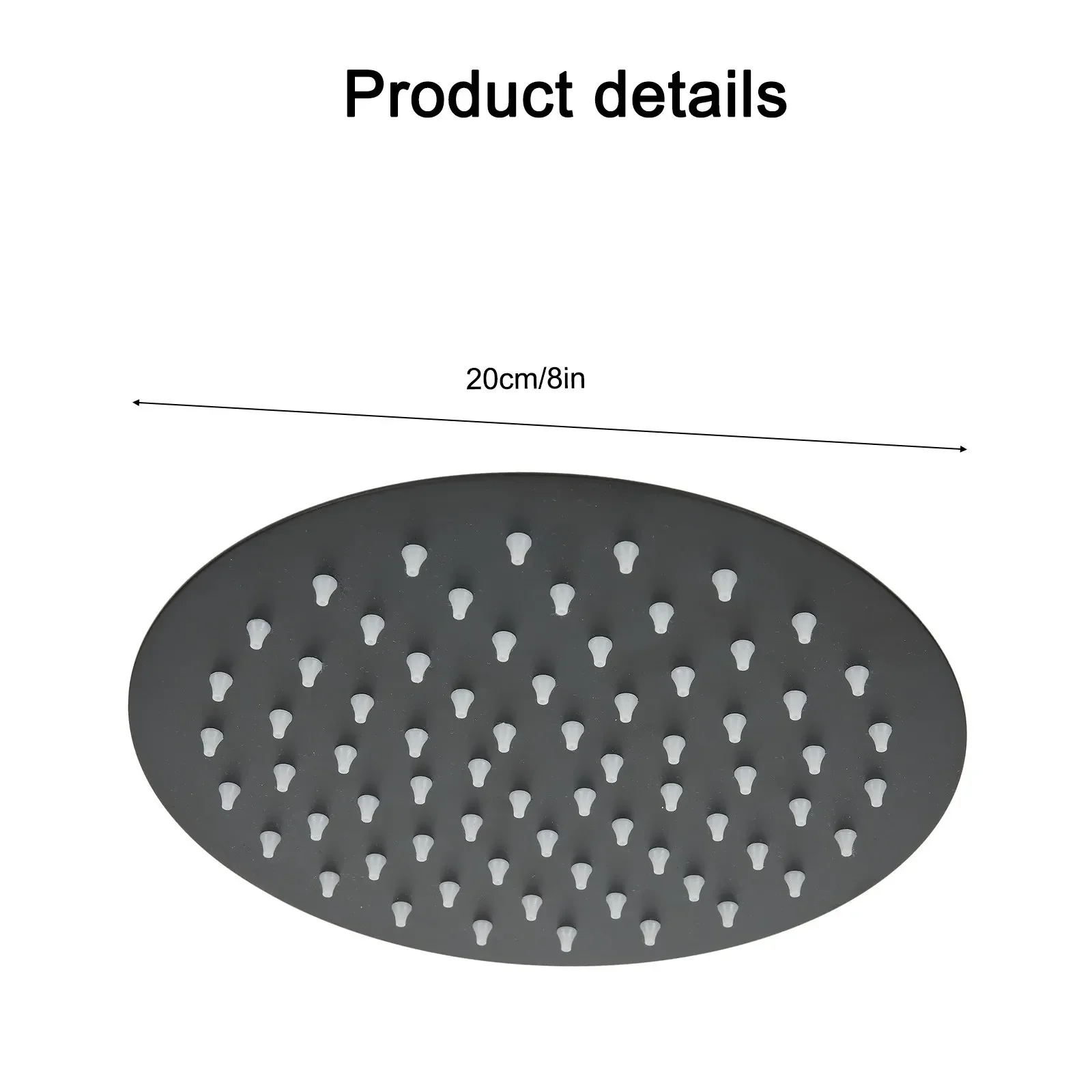 

Спа, как душ Experience с черной насадкой для душа 8 дюймов, роскошный дизайн с осадками, без капа, регулируемый угол