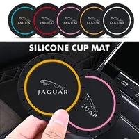 For Jaguar 2pcs Car Cup Holder Anti Slip Insert Coasters Pads Accessories XF XJ XE XK S-Type F-Type X-Type F-Pace I-Pace E-Pace