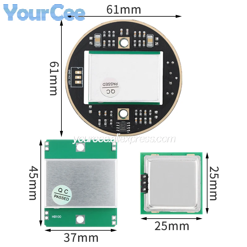 HB100 Microwave Doppler Radar Wireless Module DC 5V Microwave Motion Detector Sensor Module For Ardunio 10.525GHz RCWL-0516 24G