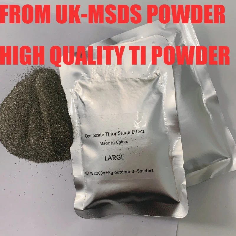 SHIP FROM USA/UK/POLAND MSDS Composite Ti 200g indoor outdoor Cold sparkler Spark Machine Granules Powder