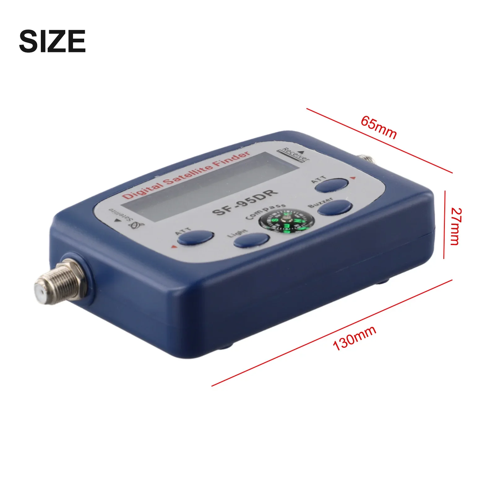 Digital LCD Satellite Finder Starfinder TV Signal Strength Meter Dish-Compass Satellite Finder Features A Digital LCD Display