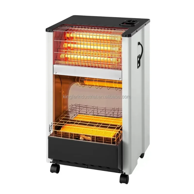 Airo Portable Freestanding Moving Gas and Electric Heater Fast Heated with Adjustable Thermostat for Household Outdoor Camping