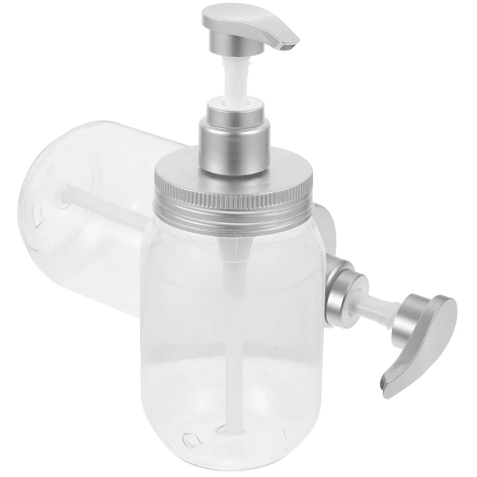 

2Pcs Refillable Lotion Bottles with Pump Shampoo Dispensers Portable Empty Press Pump Bottles for Shower Gel Hand Soap Clear