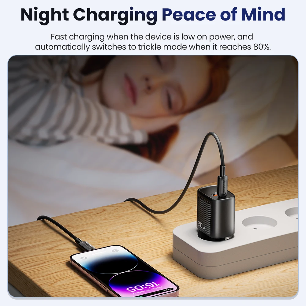 Toocki 20W USB C Wall Charger Power Delivery + QC3.0 USB A Double Port Fast Type C Charging for For iPhone 17 16 15 Pro Xiaomi image 4