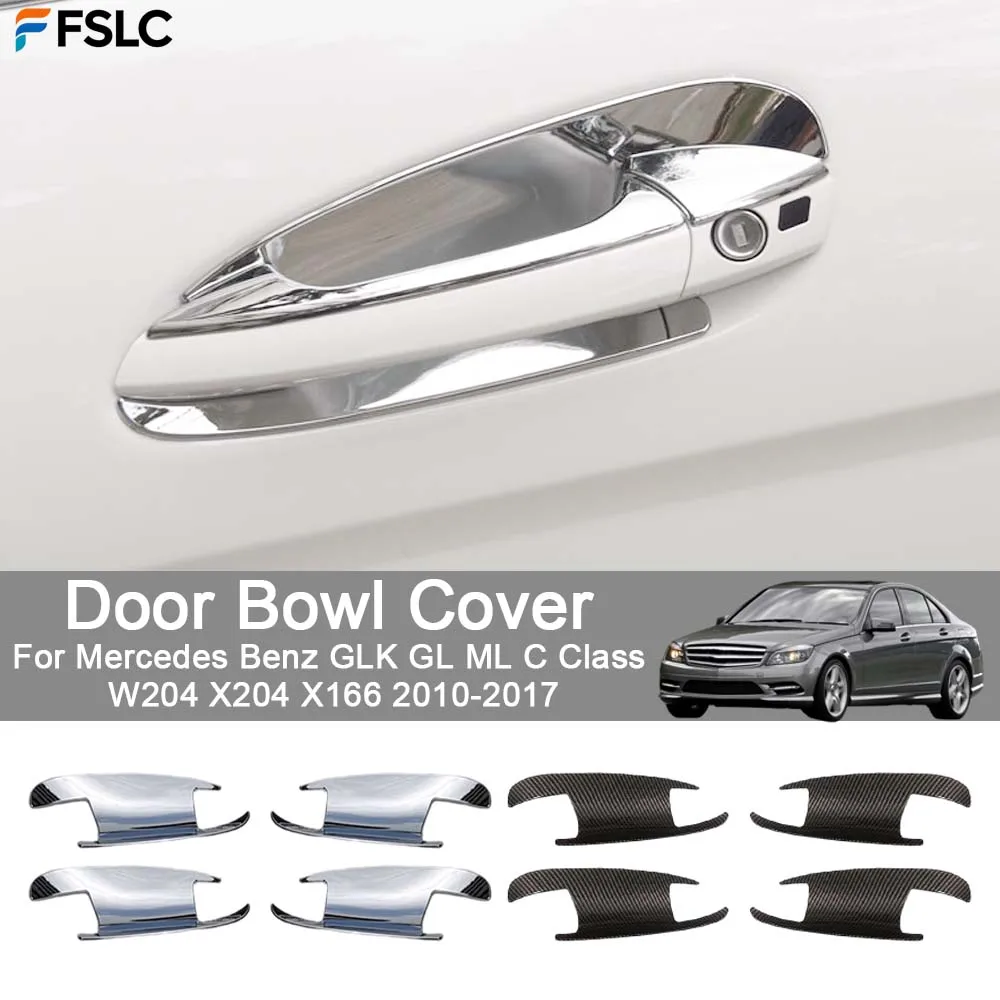 

Накладки на дверные ручки для Mercedes-Benz GLK, GL, ML, C-класса W204, X204, X166 (2010-2017) – Аксессуары для тюнинга автомобиля