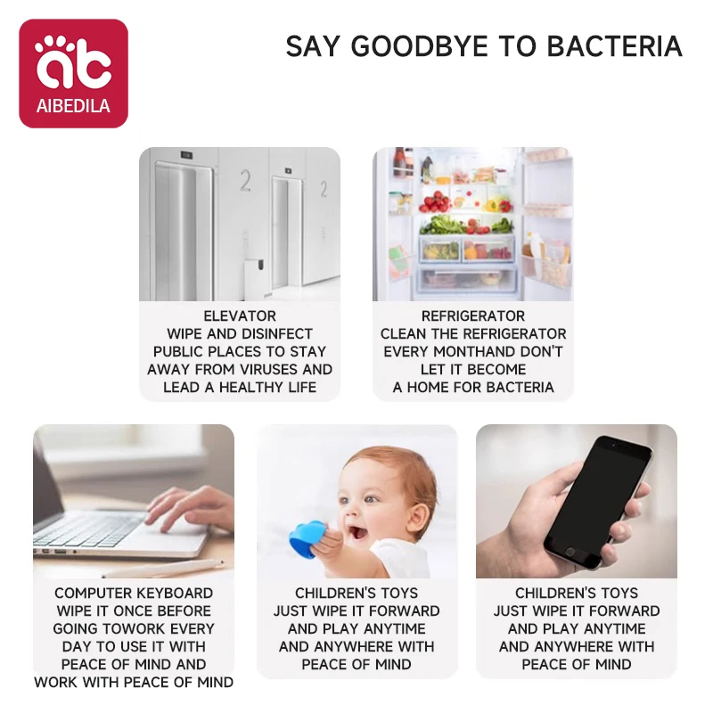 100 pz/scatola Salviette per mani e bocca confezionate singolarmente Senza alcool e ipoallergeniche per neonati e bambini Gravida Travel