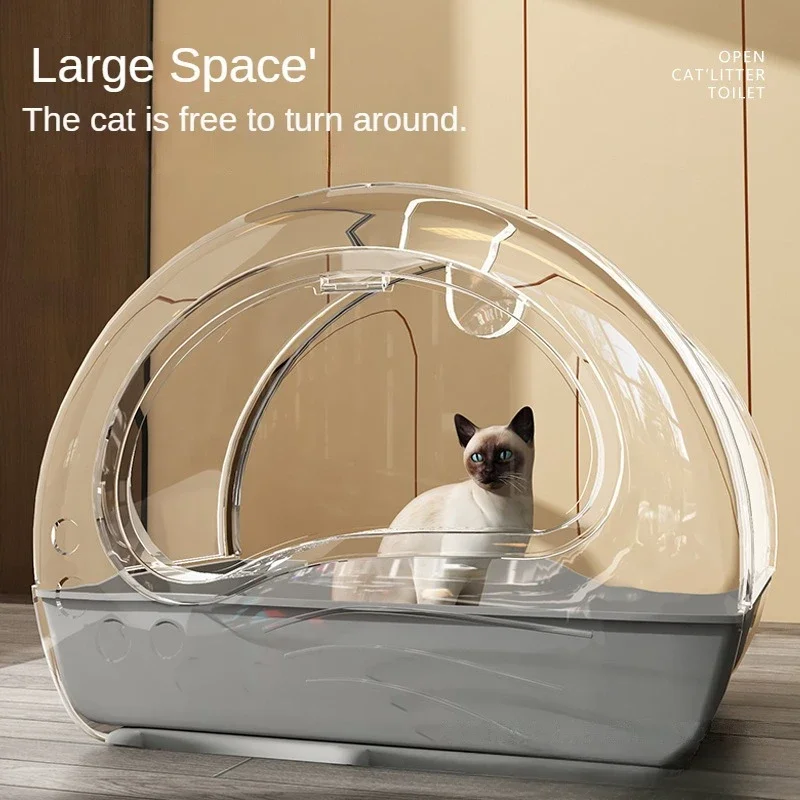 Cat litter box oversized fully enclosed drawer type side double door deodorizing cat toilet cross-border giant drawer cat litter