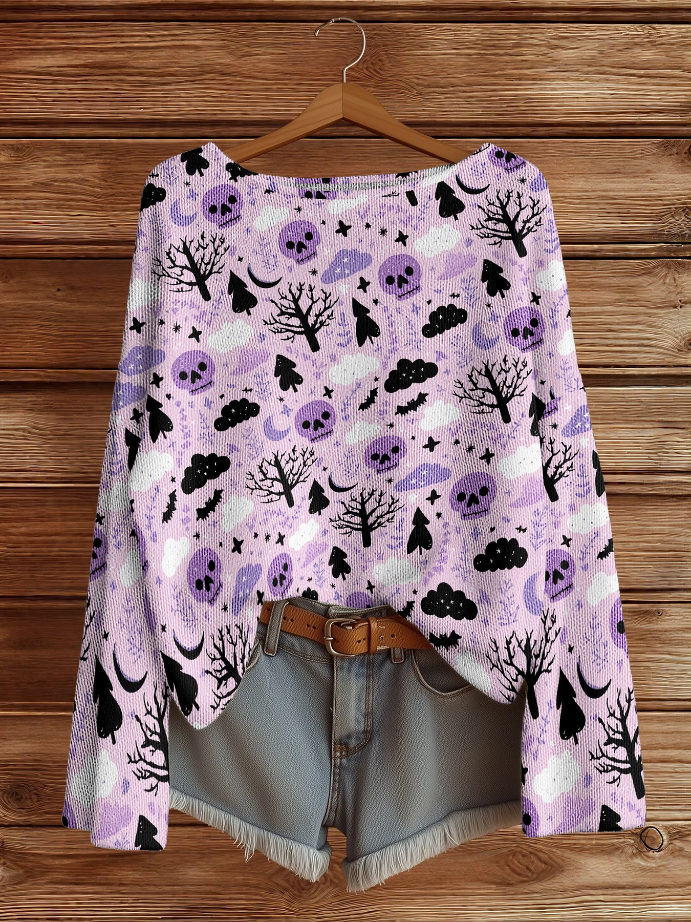 

Autumn Winter Knitted sweaters Halloween Vintage Fashion Lightweight Sweater Casual Streetwear jumpers for girls y2k Tops