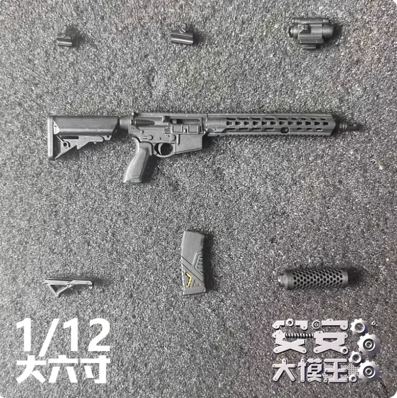 Snail 1/12 Scale Soldier Toy HK416A7 Gun Fit 6'' Action Figure Doll Body DIY Accessories Model In Stock