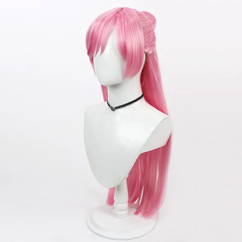 أنيمي جميلة علاج Nijigaoka Mahiro كوس شعر مستعار تأثيري هالوين كرنفال الدعائم الطرف الشعر الاصطناعية ألياف مقاومة للحرارة + غطاء شعر مستعار