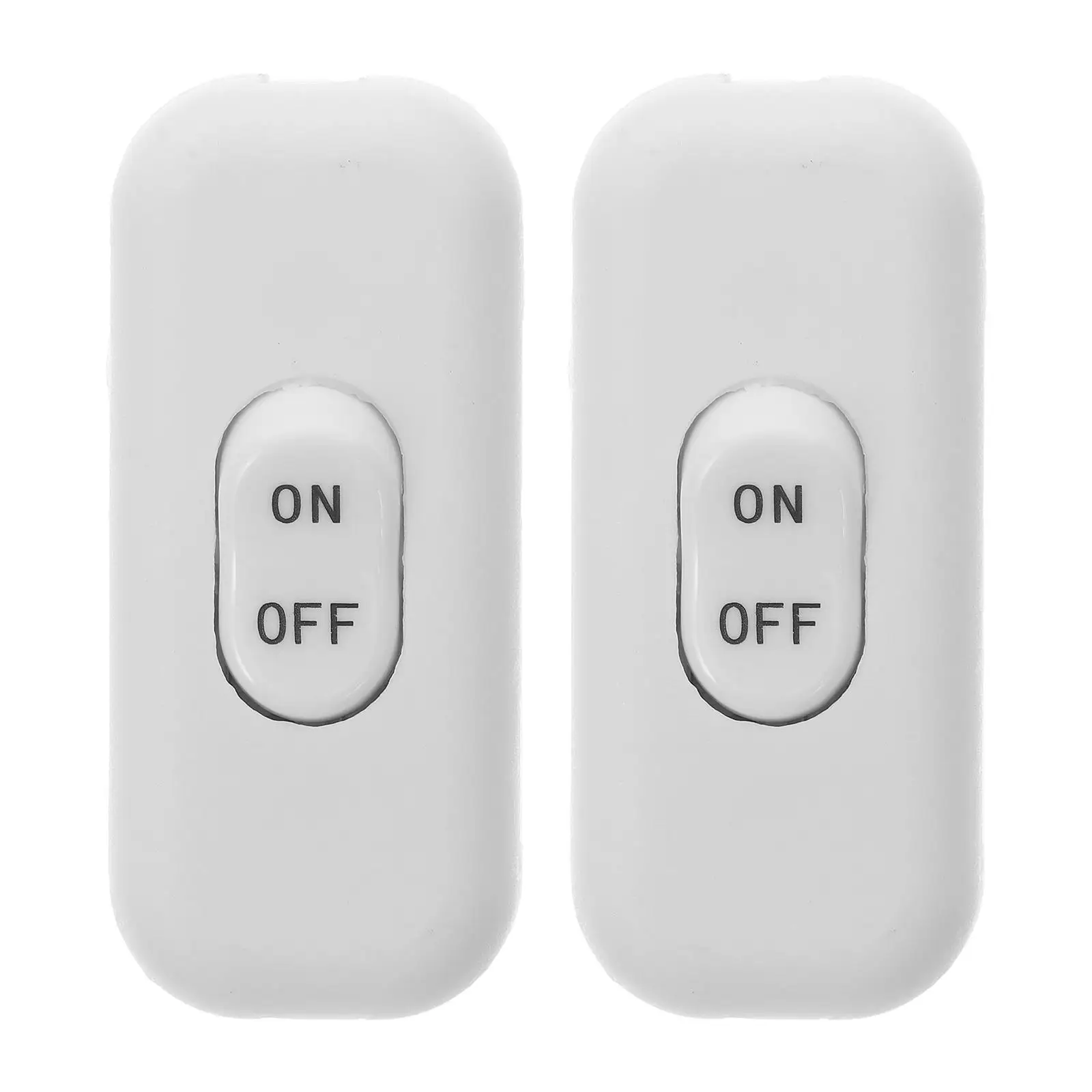 

2Pcs Inline Cord Switch AC250V 6A Copper Wire Control Joystick Light Appliance Lamp Switches On Off Button Fan Table Small