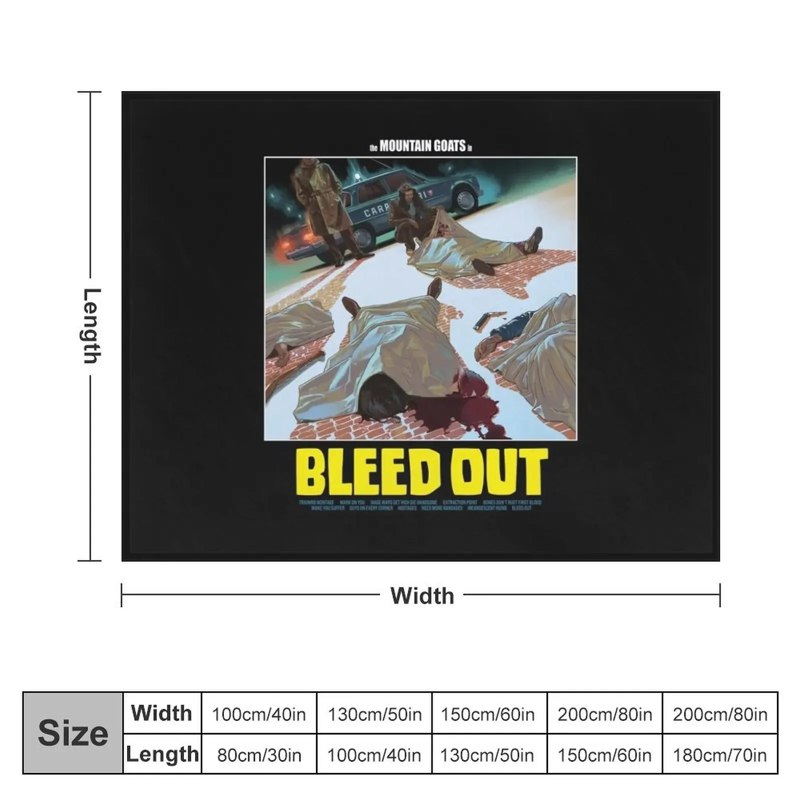 Bleed Out Album Throw Blanket Stuffeds anime Blankets For Baby Kid'S Blankets