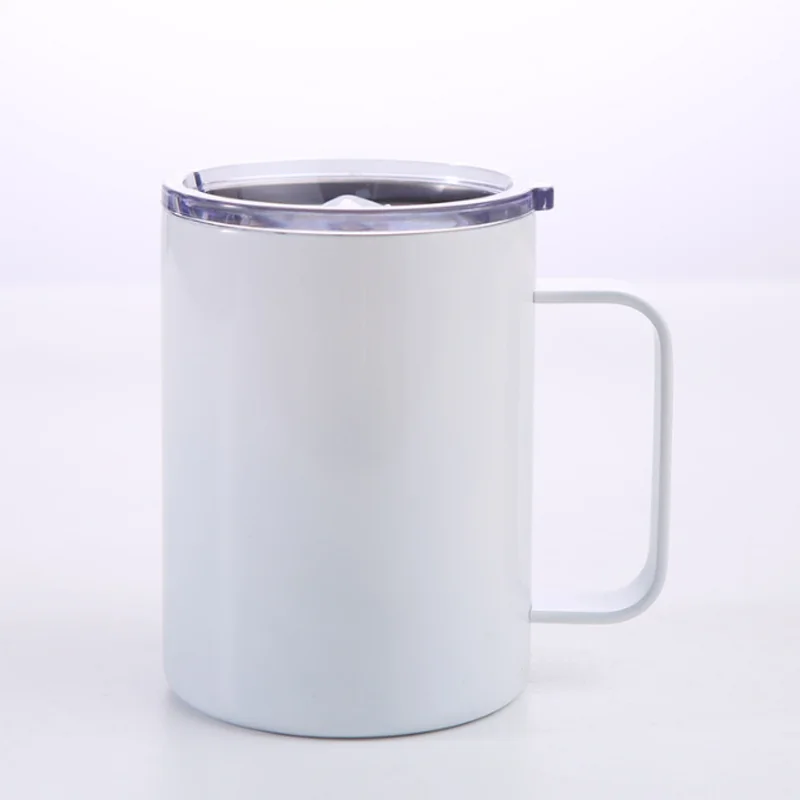 12OZ High Quality Stainless Steel Termo Eco-Friendly Beer Mug Insulated Thermal Flasks Water Coffee Juice Milk Cup With Handgrip