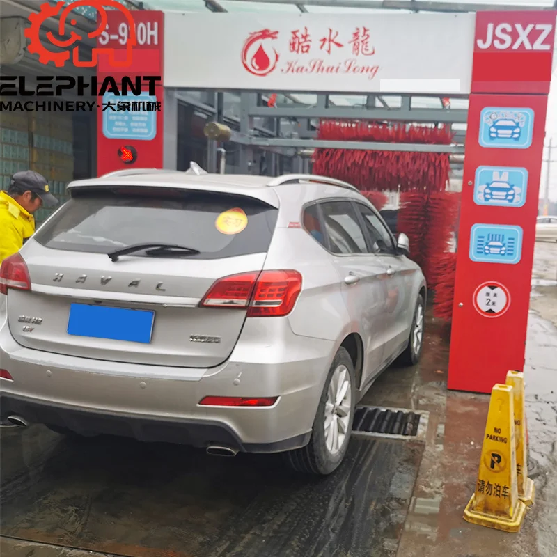 Updated Version Tunnel Continuous Type Long Full Automatic Car Washing Machine for Gas Station Clean More Vehicles Meanwhile