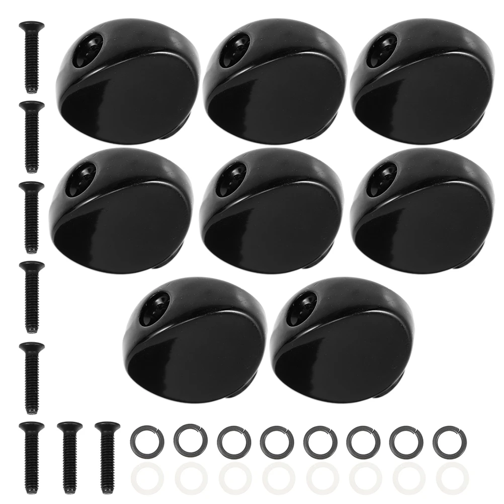 

8 Pcs Guitar Tuning Peg Buttons Metal Accessories Durable Rust Resistant Electric Acoustic Parts Knob Replacement