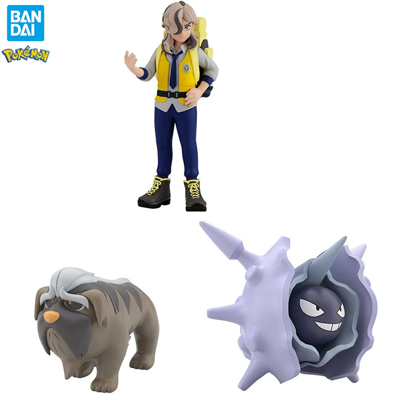 

In Stock Original BANDAI Pokemon Scale World Arven & Mabosstiff & Cloyster Figure Set Nice Collectible Game Model Ornament Toys