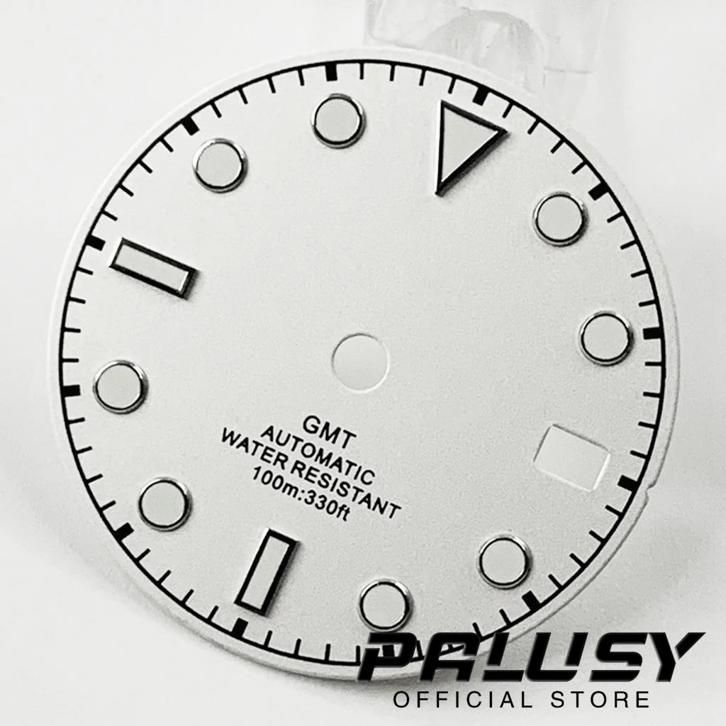 Nh34 29mm White Blue Black Watch Dial Green Luminous Watch Faces for NH34 NH35  Movement Replacement Parts