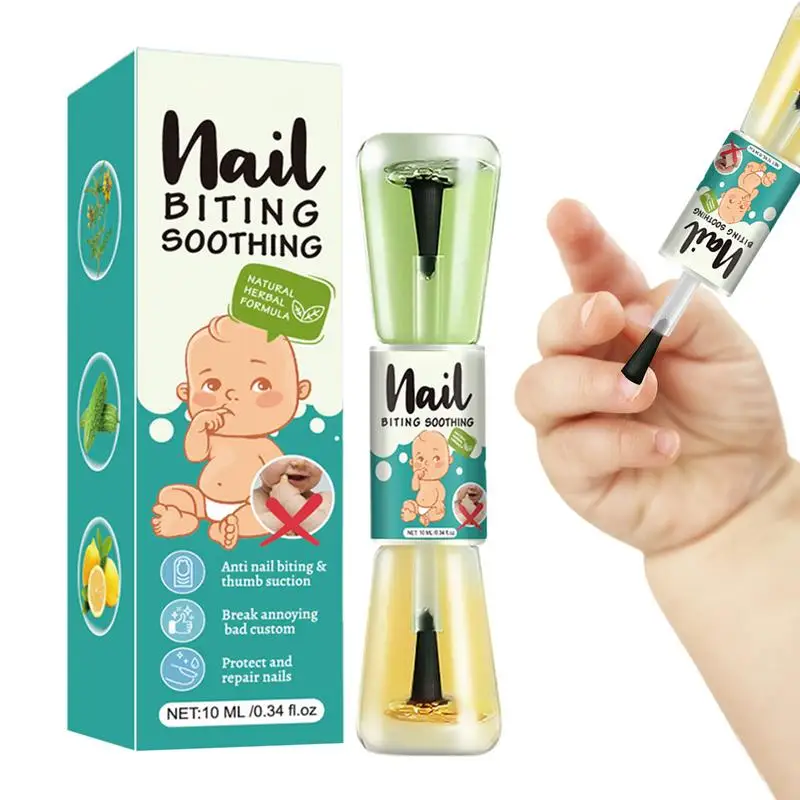 10ml Anti Nail Biting Polish Long-Lasting Non-toxic Stop Eating Fingernails baby bitter taste agent For Teens Newborns Kids