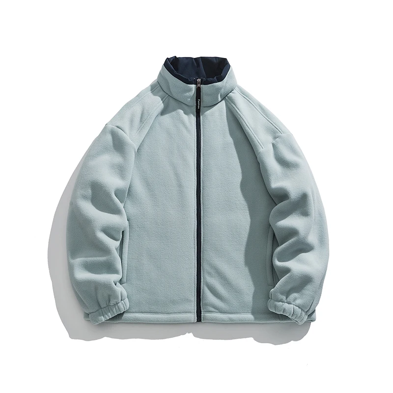 

Качественная флисовая куртка, куртка на хлопковой подкладке, утолщенная зиму, супер теплая, простая и универсальная для мужчин, классическая пара.