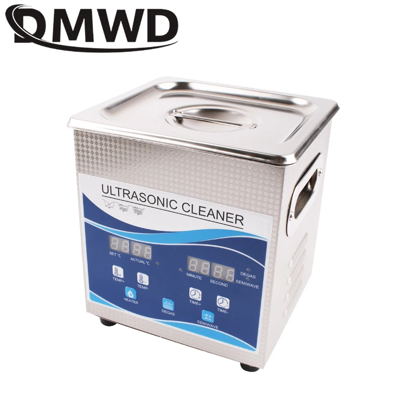 1.3L 60W Digital Ultrasonic Cleaner Degas Ultrasound Cleaning Machine Jewelry Watch Glasses Washing Stainless Steel Bath Heater