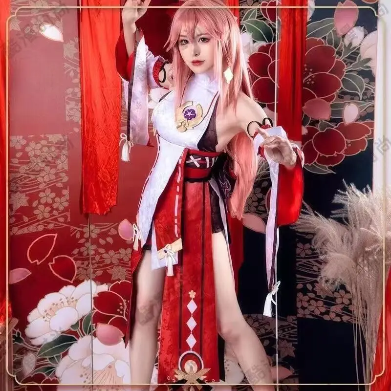 

Genshin Impact Yae Miko cosplay costume full set of game same-style cosplay suitable for Halloween and Christmas