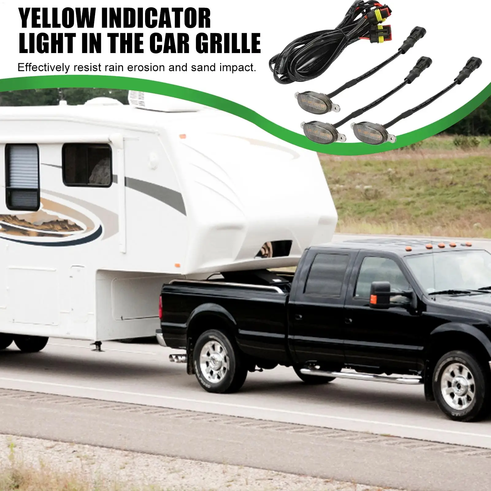 

Для Ford F-150 автомобильные решетки, повышающие видимость, безопасное вождение, высокая яркость, светодиодные фонари для решетки для кемпинга, путешествий, поездок на работу