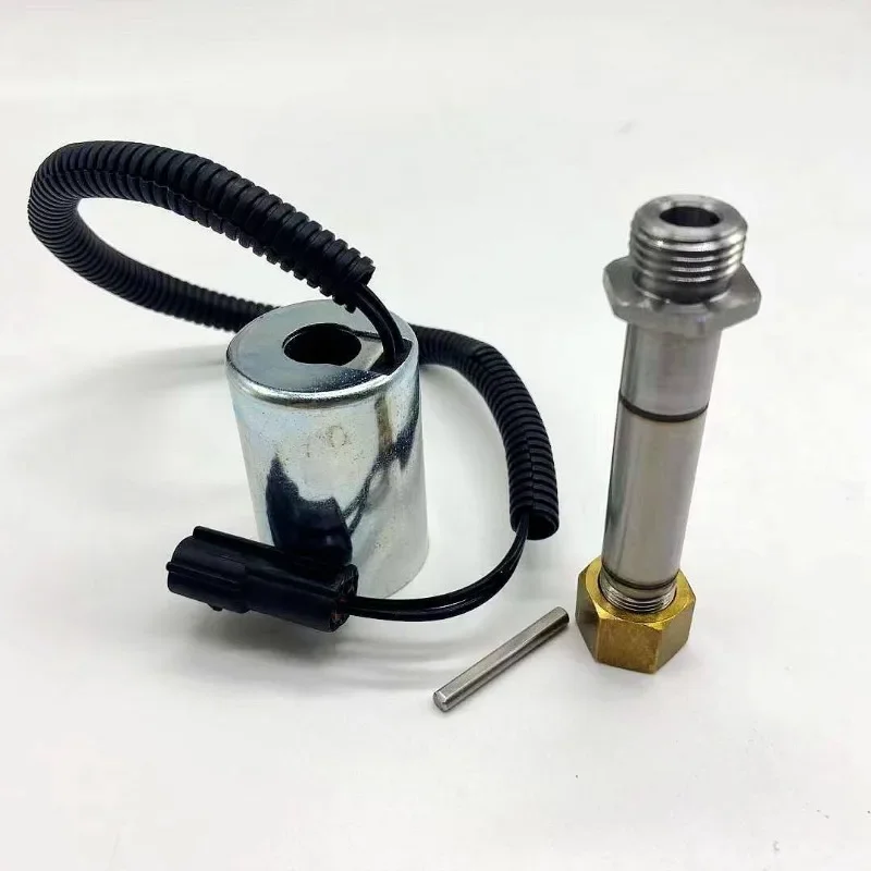 For Kubota KX151 KX155 KX161 KX165-3 Coil Spool Travel Speed Pilot Solenoid Valve Check Valve Excavator Parts